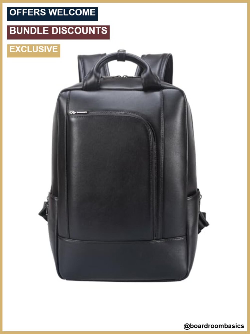 Genuine Leather 15.6 Inch Laptop Backpack for Work College, Men Women Unisex